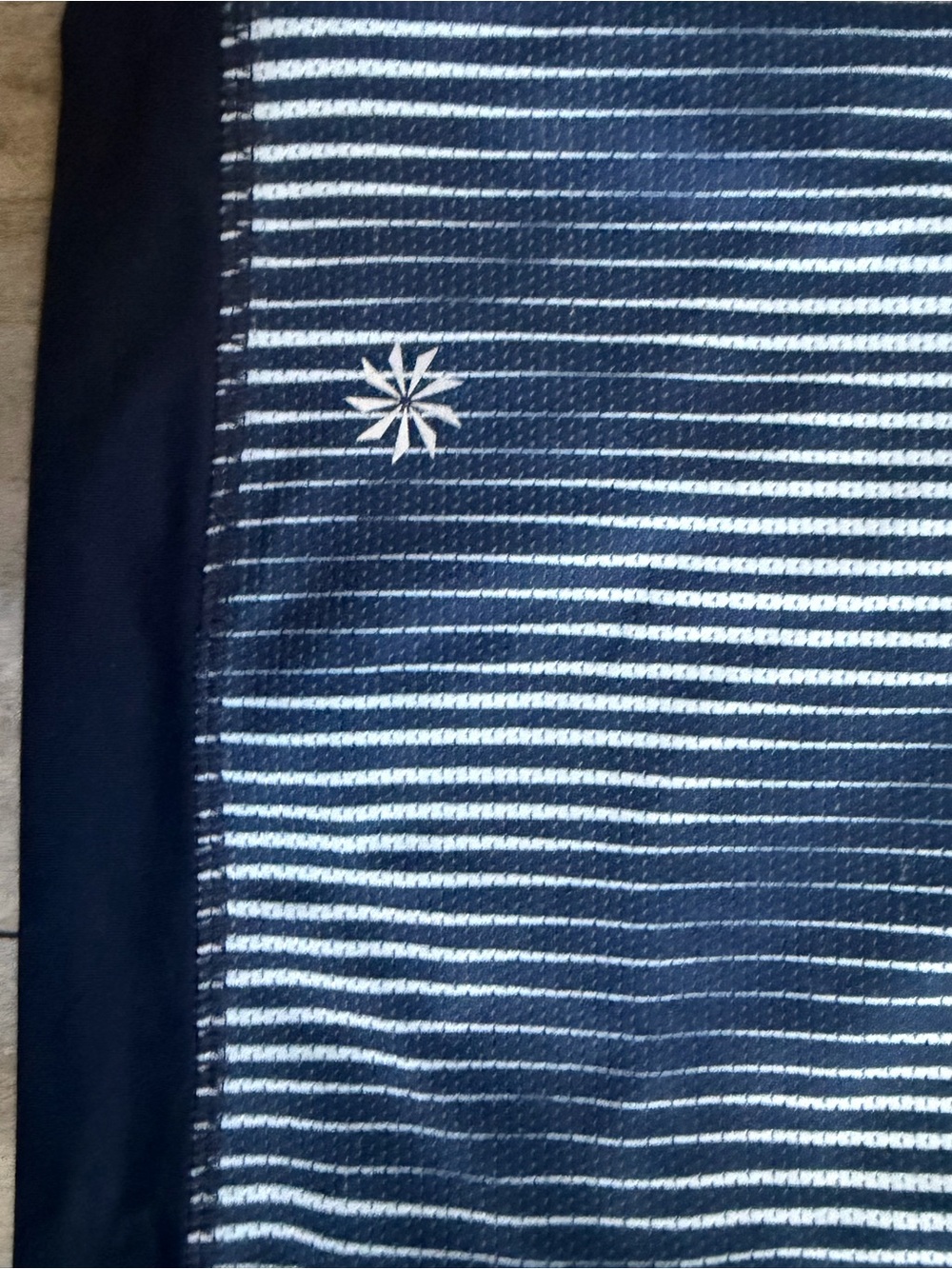 Athleta Navy and White Striped Performance Tank - Picture 7 of 9